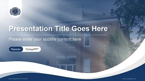 Saint Augustine’S University Lecture Sharing and Networking Event PPT Template