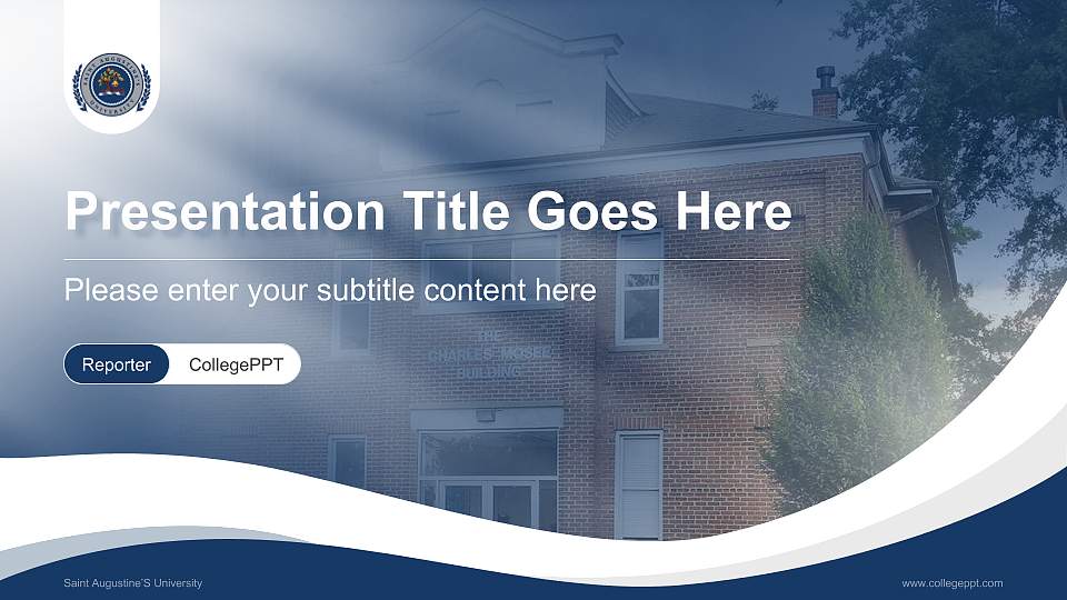 Saint Augustine’S University Lecture Sharing and Networking Event PPT Template16:9 ratio PPT effect preview image