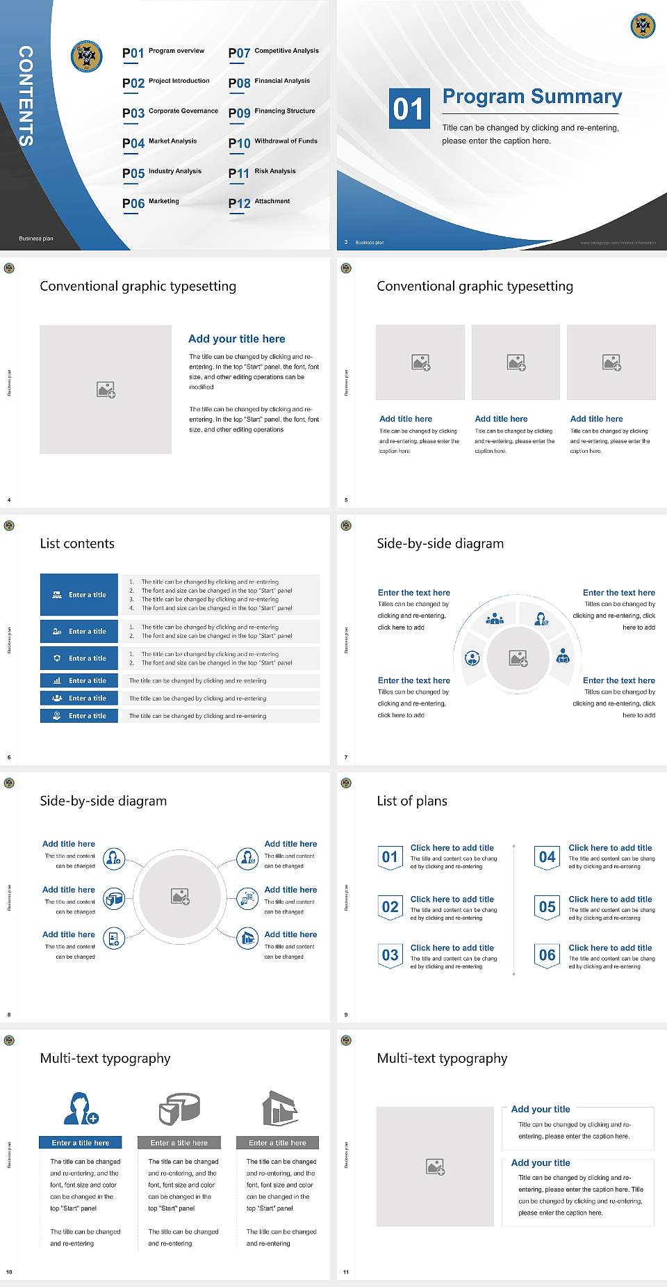 Saint Vincent Seminary Competition/Entrepreneurship Contest PPT Template4:3 ratio PPT effect preview image2