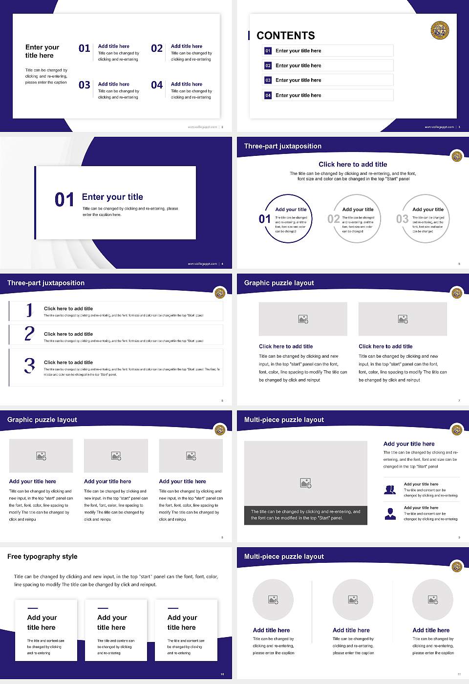 San Francisco State University Academic Presentation/Research Findings Report PPT Template16:9 ratio PPT effect preview image2
