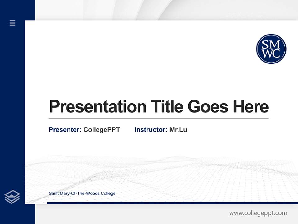 Saint Mary-Of-The-Woods College Thesis Proposal/Graduation Defense PPT Template4:3 ratio PPT effect preview image5