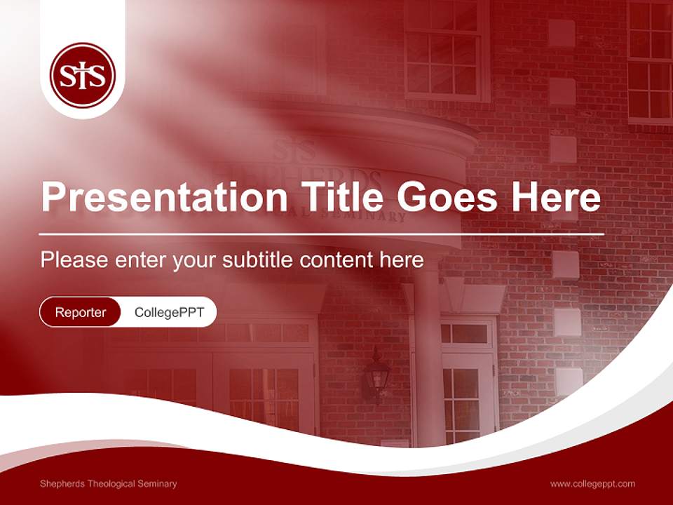 Shepherds Theological Seminary Lecture Sharing and Networking Event PPT Template4:3 ratio PPT effect preview image4