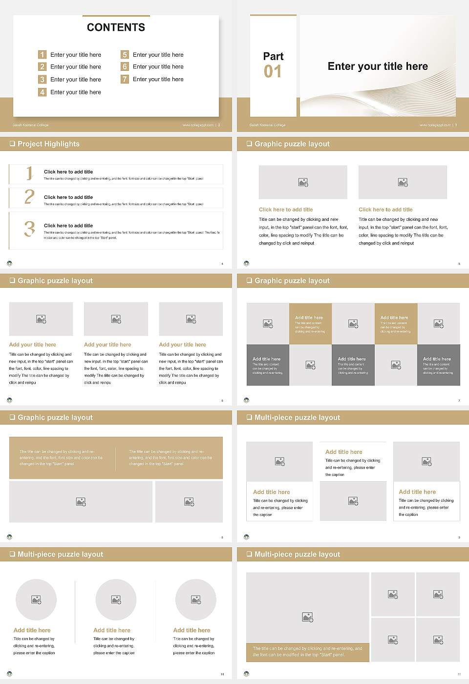 Salish Kootenai College General Purpose PPT Template16:9 ratio PPT effect preview image2