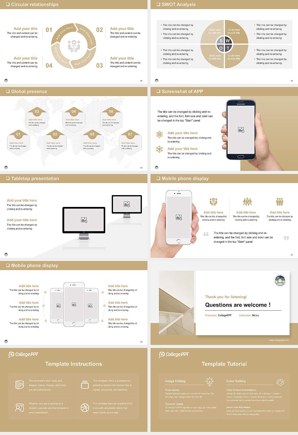 Salish Kootenai College General Purpose PPT Template16:9 ratio PPT effect preview image5