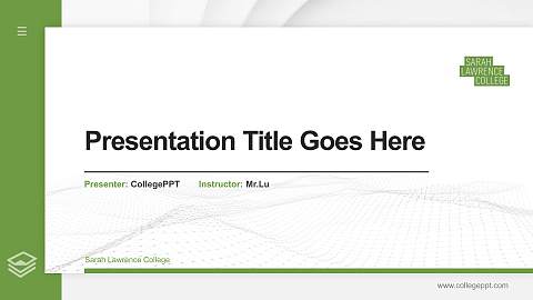 Sarah Lawrence College Thesis Proposal/Graduation Defense PPT Template