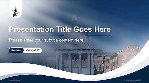 Samford University Lecture Sharing and Networking Event PPT Template