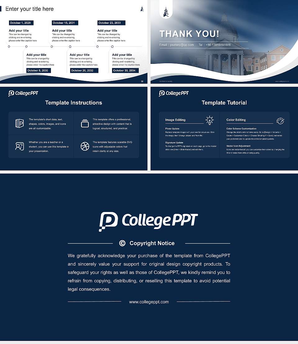 Samford University Lecture Sharing and Networking Event PPT Template16:9 ratio PPT effect preview image4