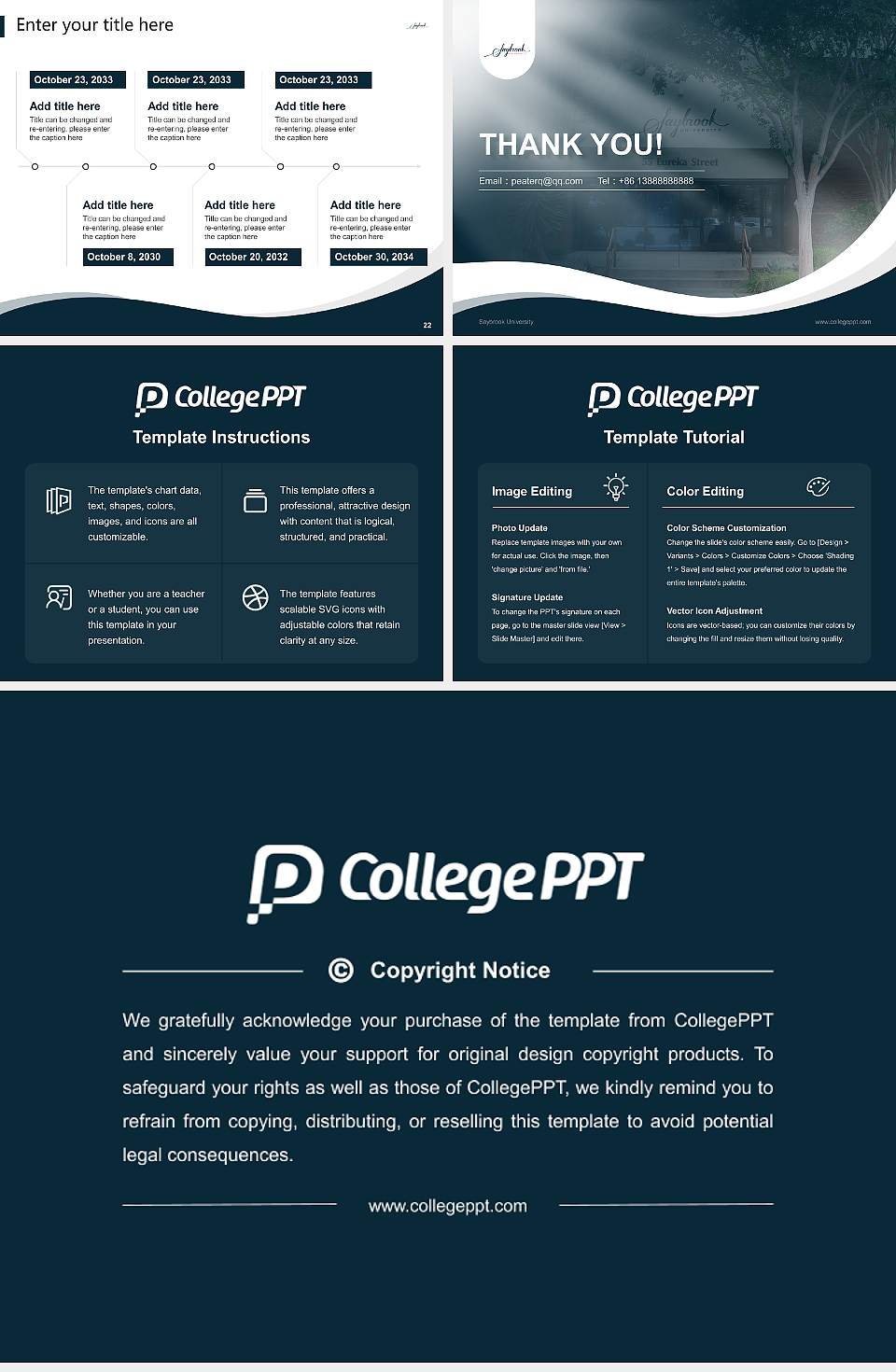 Saybrook University Lecture Sharing and Networking Event PPT Template4:3 ratio PPT effect preview image4