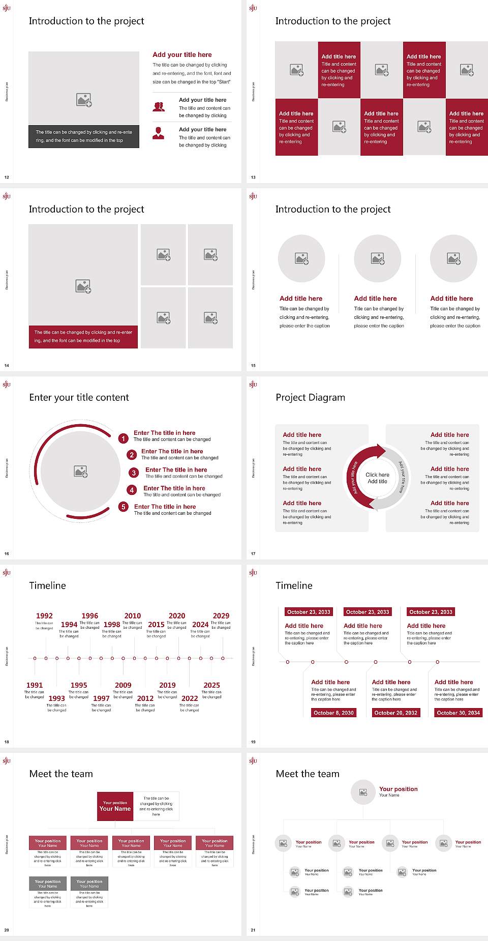 Saint Joseph’S University Competition/Entrepreneurship Contest PPT Template4:3 ratio PPT effect preview image3
