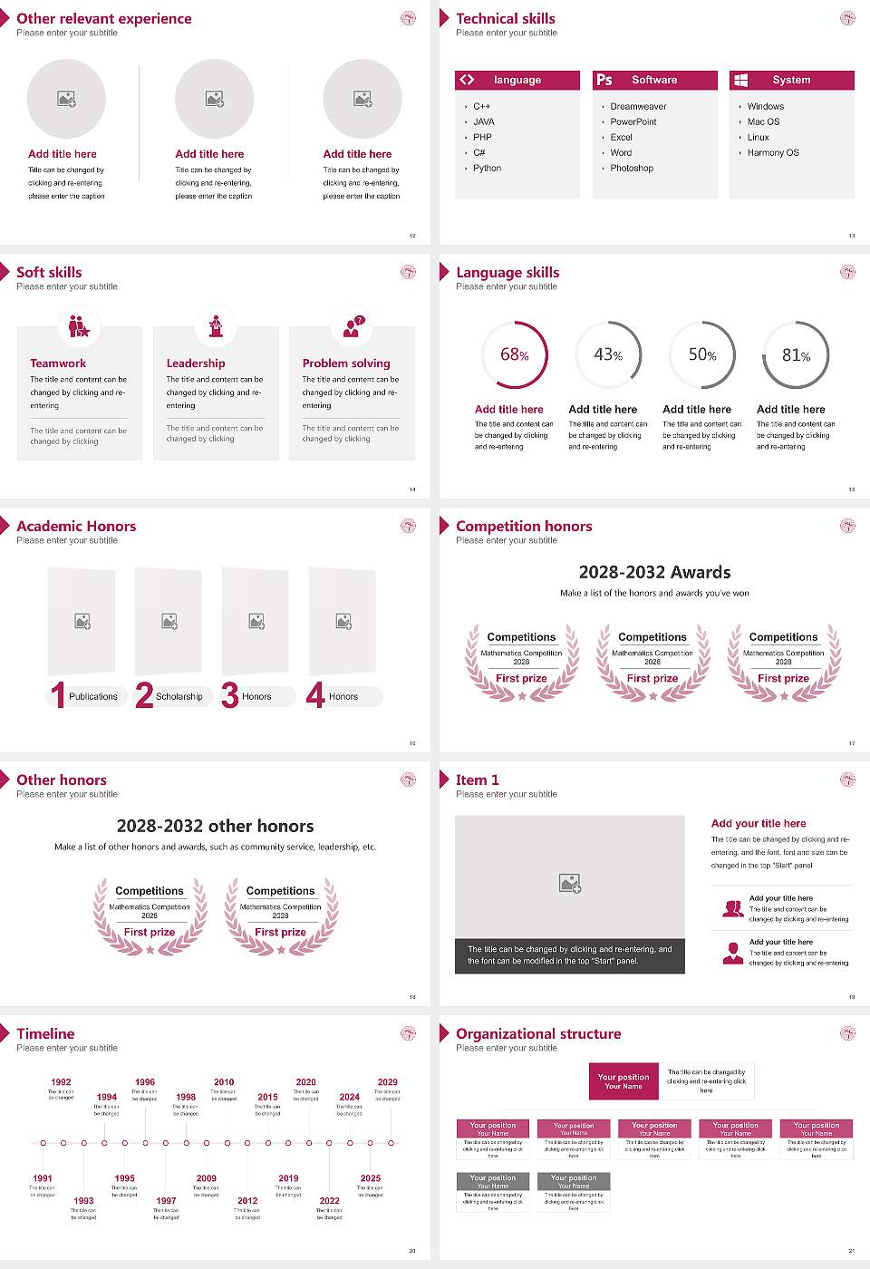 Seminario Evangelico De Puerto Rico Resume PPT Template16:9 ratio PPT effect preview image3