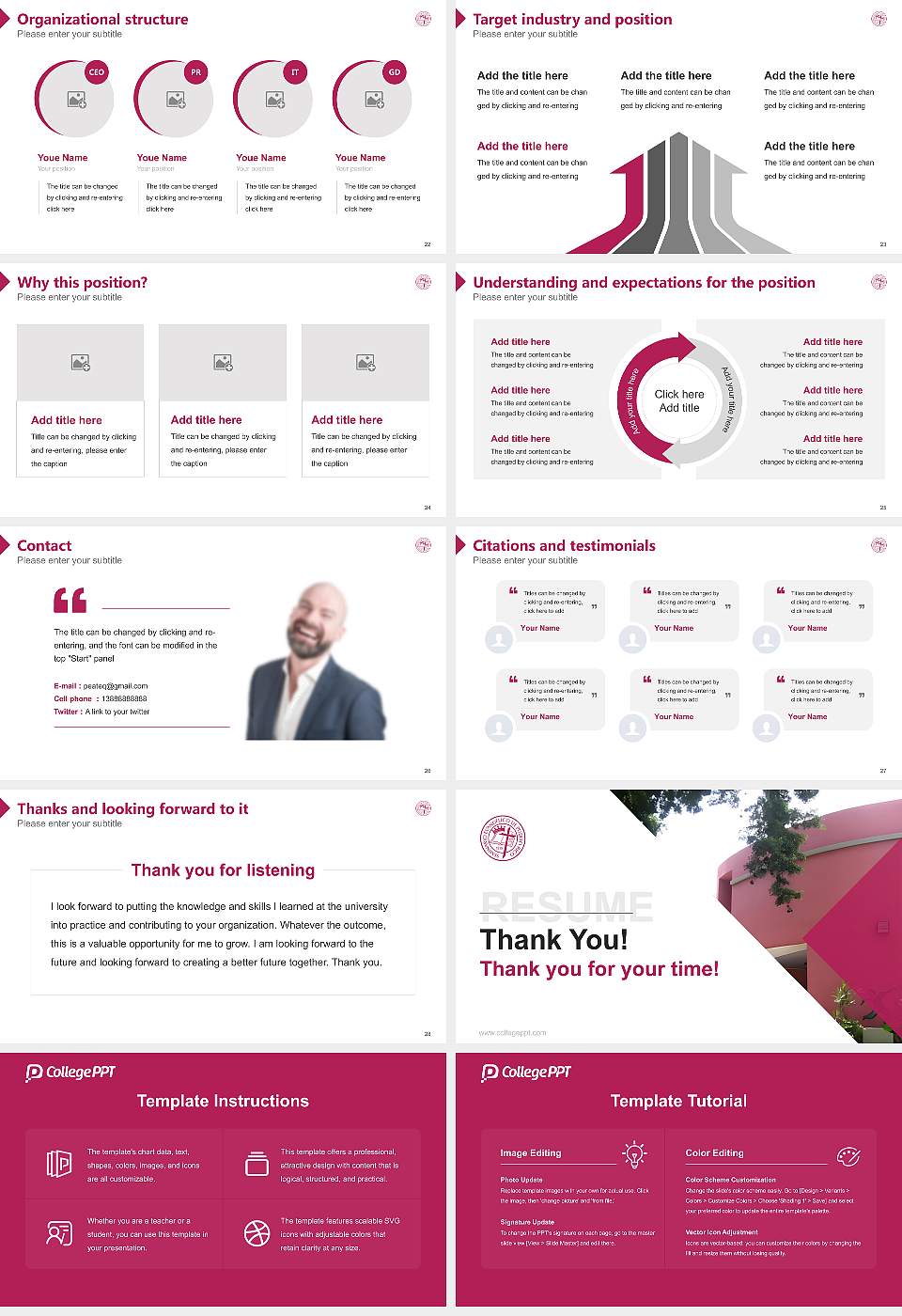 Seminario Evangelico De Puerto Rico Resume PPT Template16:9 ratio PPT effect preview image4