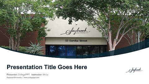 Saybrook University Course/Courseware Creation PPT Template