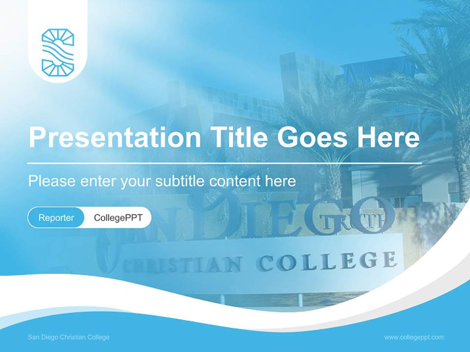 San Diego Christian College Lecture Sharing and Networking Event PPT Template4:3 ratio PPT effect preview image4
