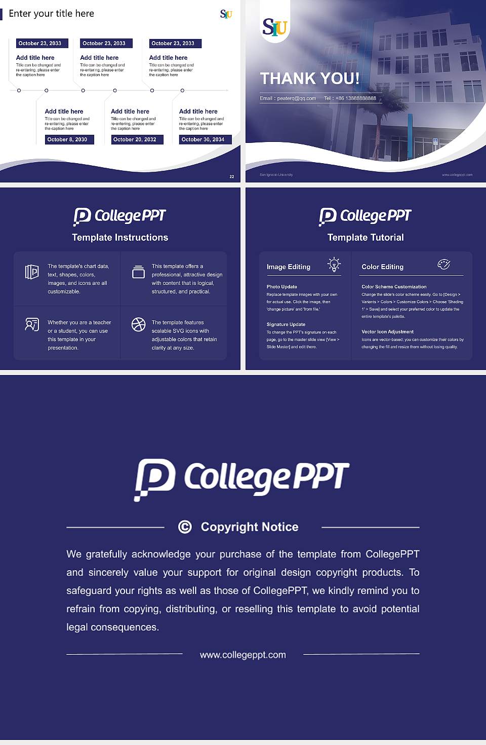 San Ignacio University Lecture Sharing and Networking Event PPT Template4:3 ratio PPT effect preview image4