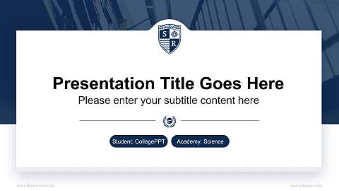 Salve Regina University National Scholarship Defense PPT Template