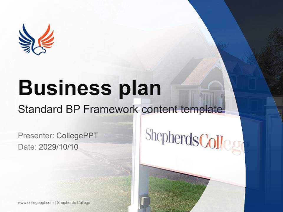 Shepherds College Competition/Entrepreneurship Contest PPT Template4:3 ratio PPT effect preview image9