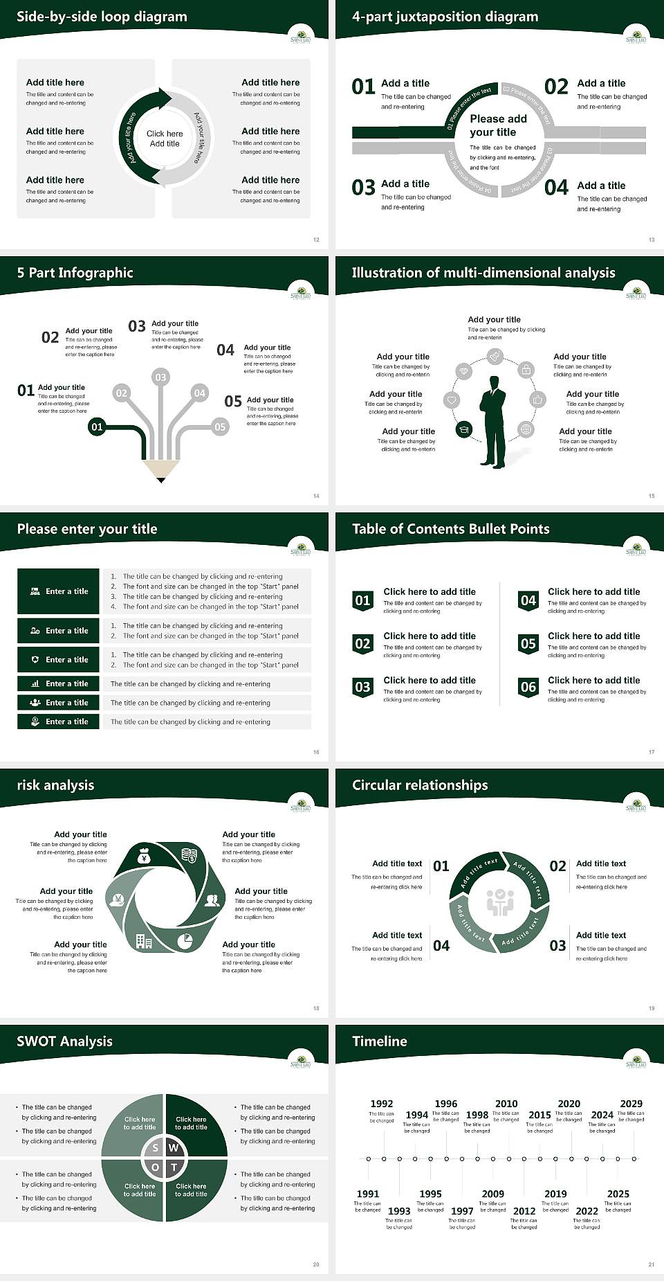Saint Leo University Academic Presentation/Research Findings Report PPT Template4:3 ratio PPT effect preview image3