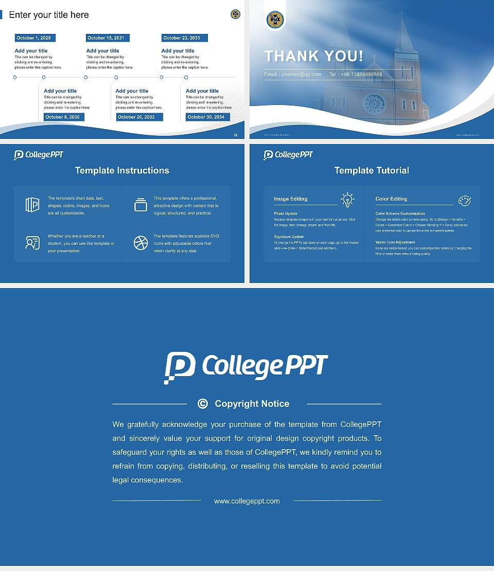 Saint Vincent Seminary Lecture Sharing and Networking Event PPT Template16:9 ratio PPT effect preview image4