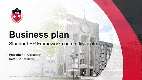 Saint Johns University Competition/Entrepreneurship Contest PPT Template