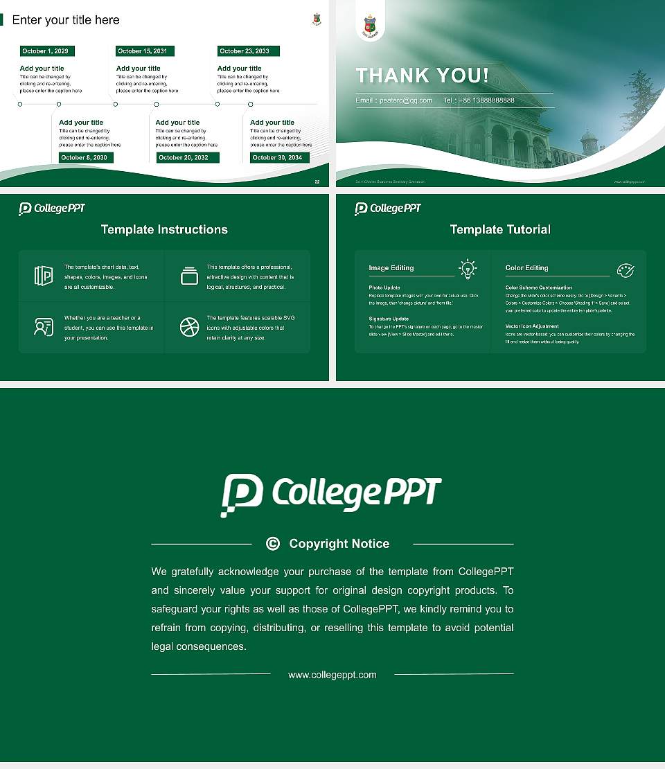 Saint Charles Borromeo Seminary-Overbrook Lecture Sharing and Networking Event PPT Template16:9 ratio PPT effect preview image4