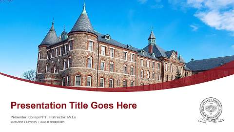 Saint John’S Seminary Course/Courseware Creation PPT Template
