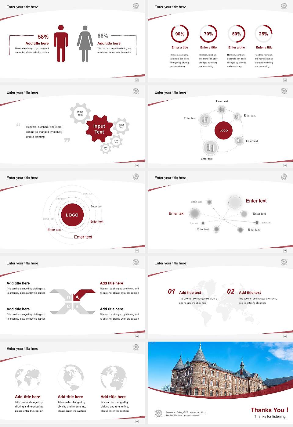 Saint John’S Seminary Course/Courseware Creation PPT Template16:9 ratio PPT effect preview image4