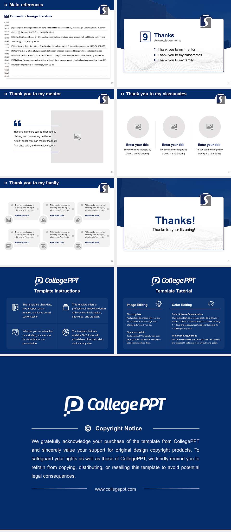 Shawnee State University Graduation Thesis Defense PPT Template4:3 ratio PPT effect preview image7