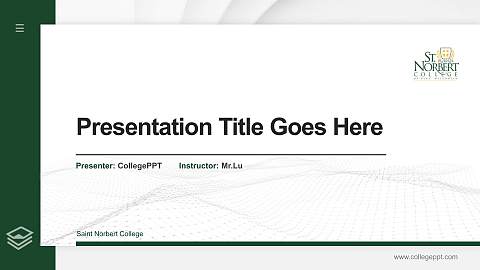 Saint Norbert College Thesis Proposal/Graduation Defense PPT Template