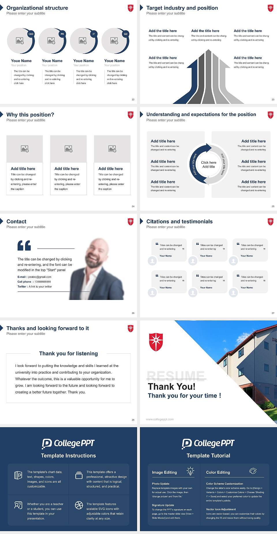 Saint Mary’S University of Minnesota Resume PPT Template4:3 ratio PPT effect preview image4