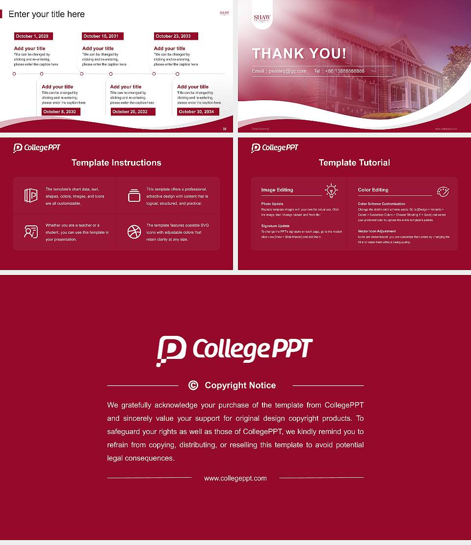 Shaw University Lecture Sharing and Networking Event PPT Template16:9 ratio PPT effect preview image4