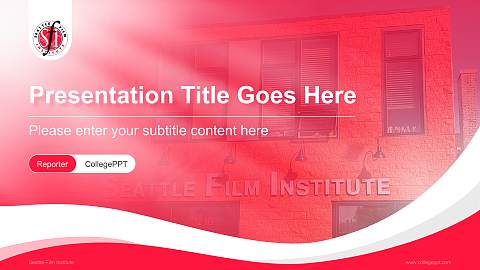 Seattle Film Institute Lecture Sharing and Networking Event PPT Template