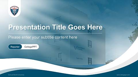 Samuel Merritt University Lecture Sharing and Networking Event PPT Template