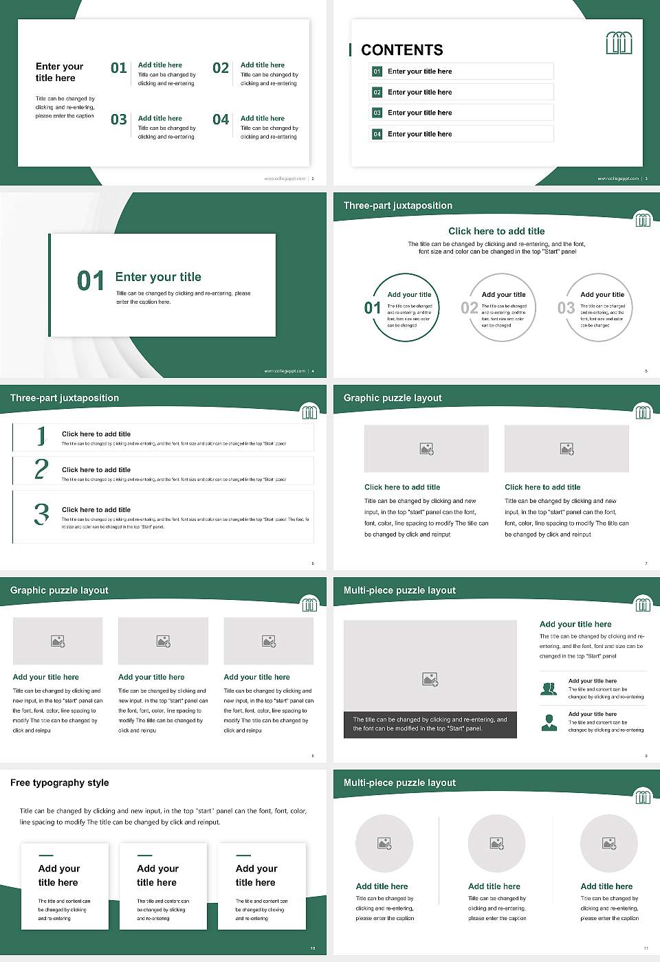 Scripps College Academic Presentation/Research Findings Report PPT Template16:9 ratio PPT effect preview image2