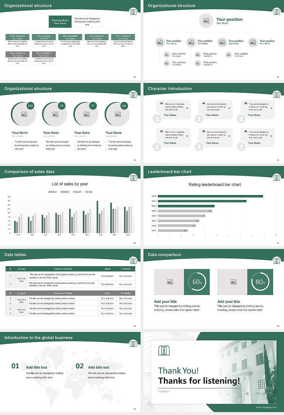 Scripps College Academic Presentation/Research Findings Report PPT Template16:9 ratio PPT effect preview image4