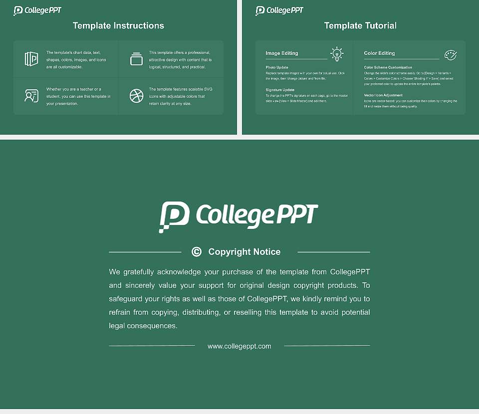 Scripps College Academic Presentation/Research Findings Report PPT Template16:9 ratio PPT effect preview image5