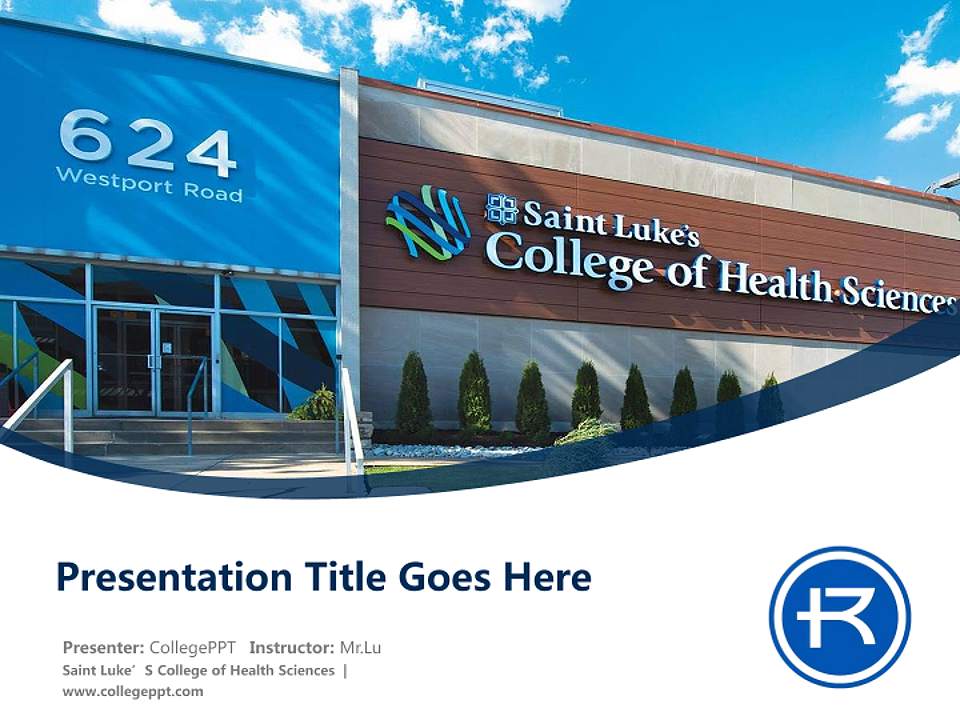 Saint Luke’S College of Health Sciences Course/Courseware Creation PPT Template4:3 ratio PPT effect preview image5