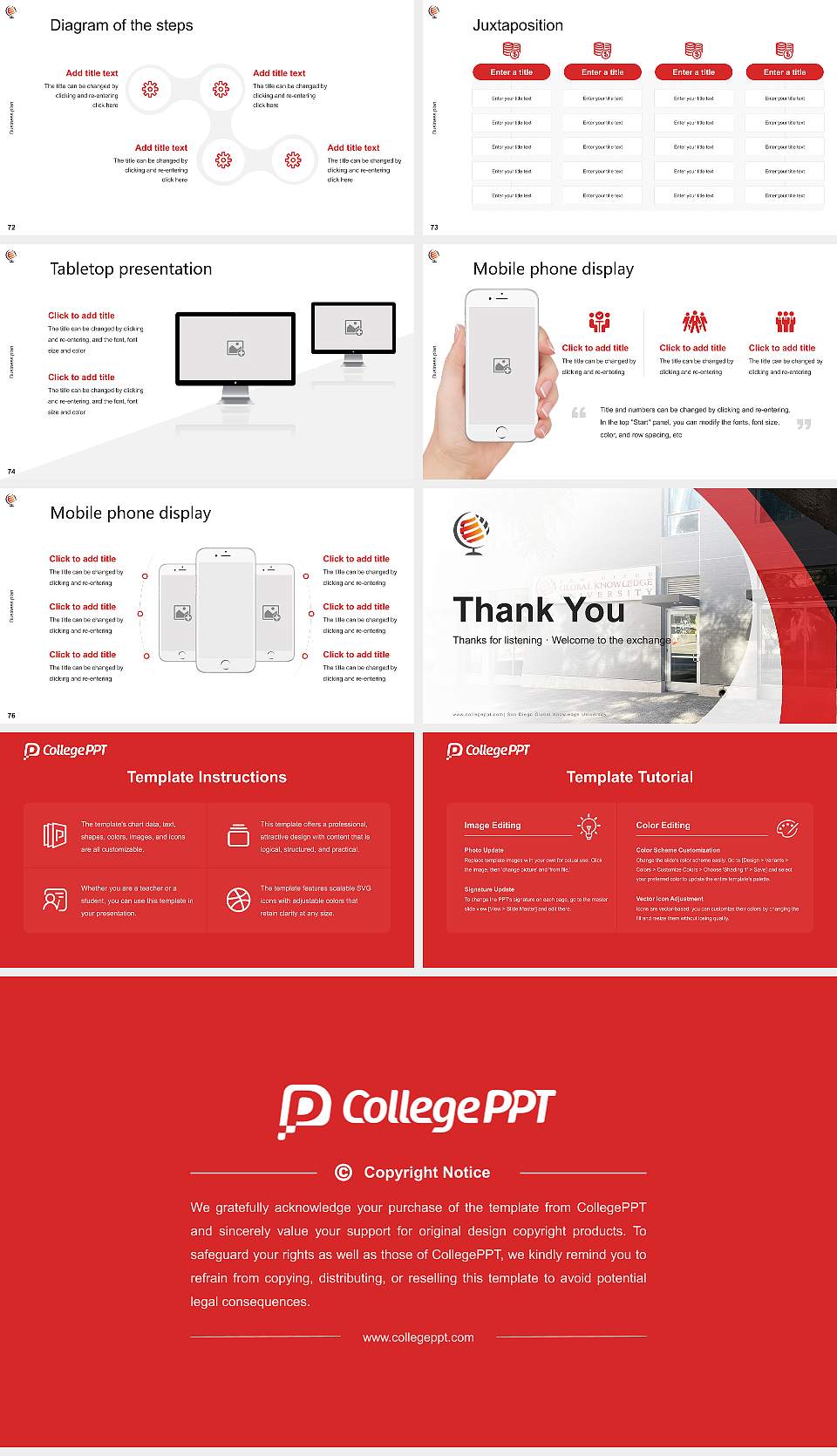 San Diego Global Knowledge University Competition/Entrepreneurship Contest PPT Template16:9 ratio PPT effect preview image9