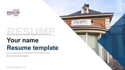 Schiller International University Resume PPT Template