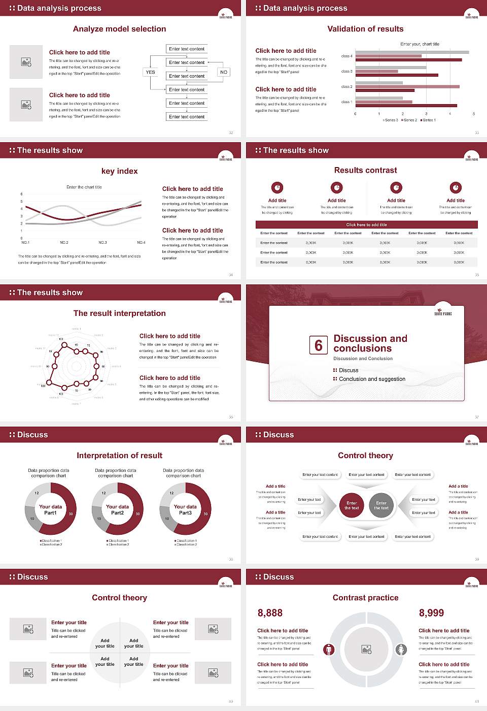 Seattle Pacific University Graduation Thesis Defense PPT Template16:9 ratio PPT effect preview image5