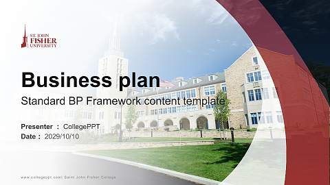 Saint John Fisher College Competition/Entrepreneurship Contest PPT Template