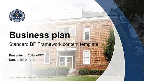 Saint Augustine’S University Competition/Entrepreneurship Contest PPT Template