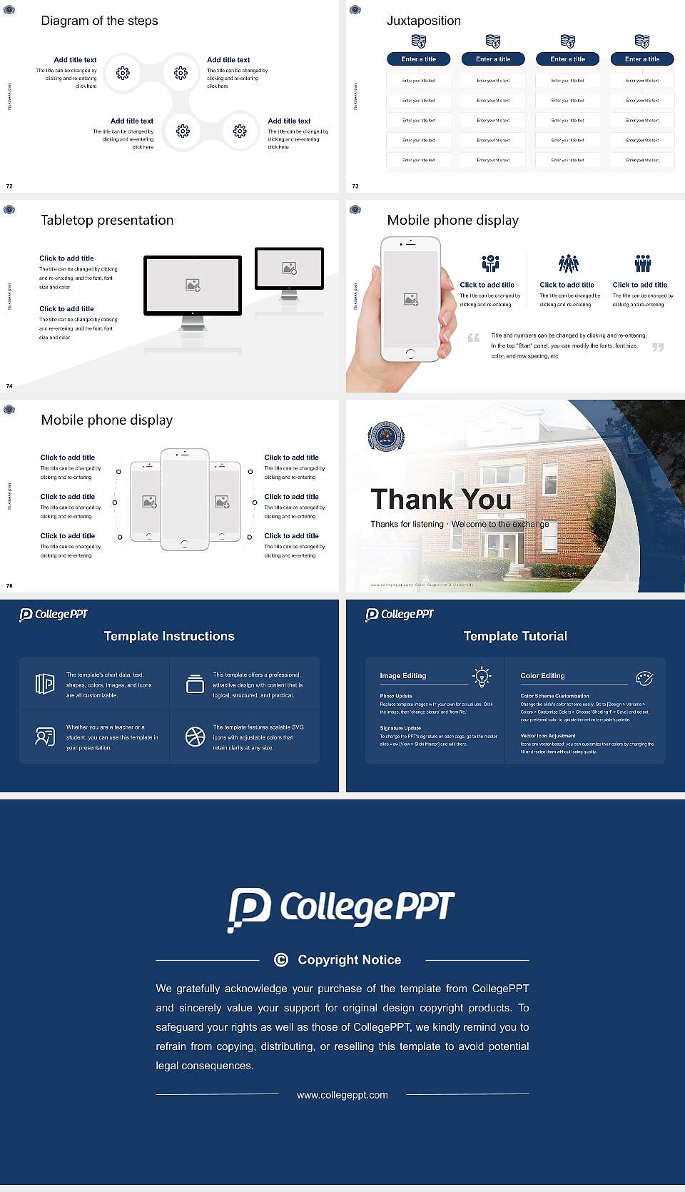 Saint Augustine’S University Competition/Entrepreneurship Contest PPT Template16:9 ratio PPT effect preview image9