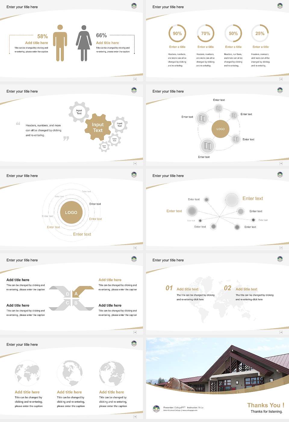 Salish Kootenai College Course/Courseware Creation PPT Template16:9 ratio PPT effect preview image4