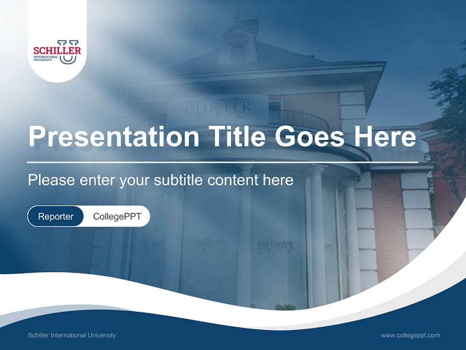 Schiller International University Lecture Sharing and Networking Event PPT Template4:3 ratio PPT effect preview image4