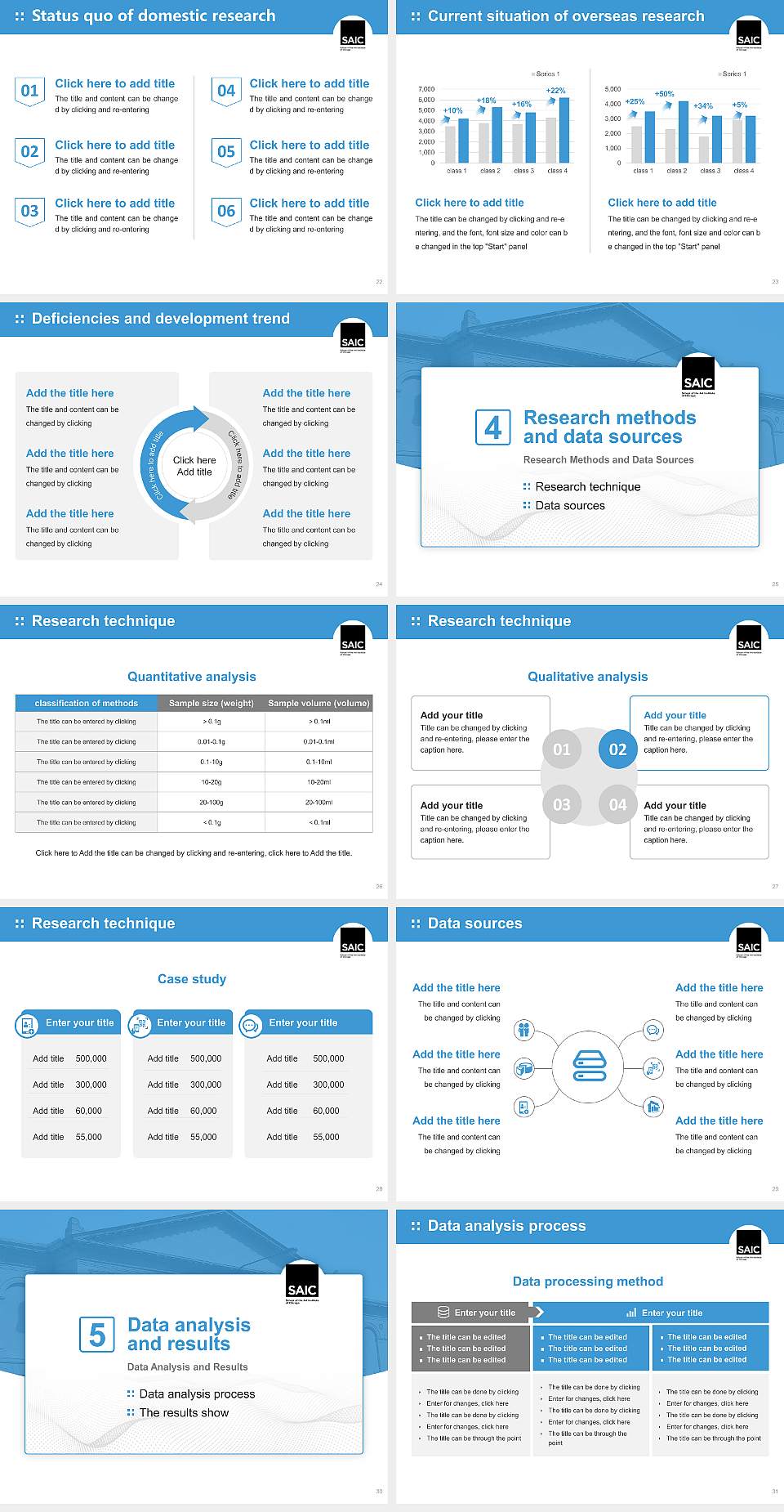School of the Art Institute of Chicago Graduation Thesis Defense PPT Template4:3 ratio PPT effect preview image4