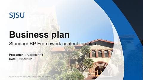 San Jose State University Competition/Entrepreneurship Contest PPT Template