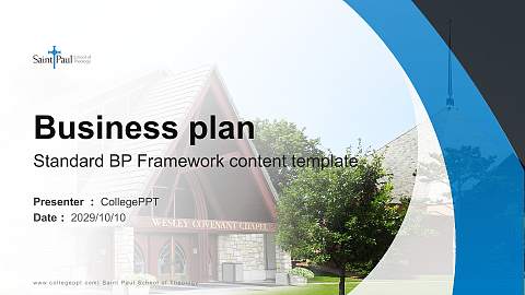 Saint Paul School of Theology Competition/Entrepreneurship Contest PPT Template
