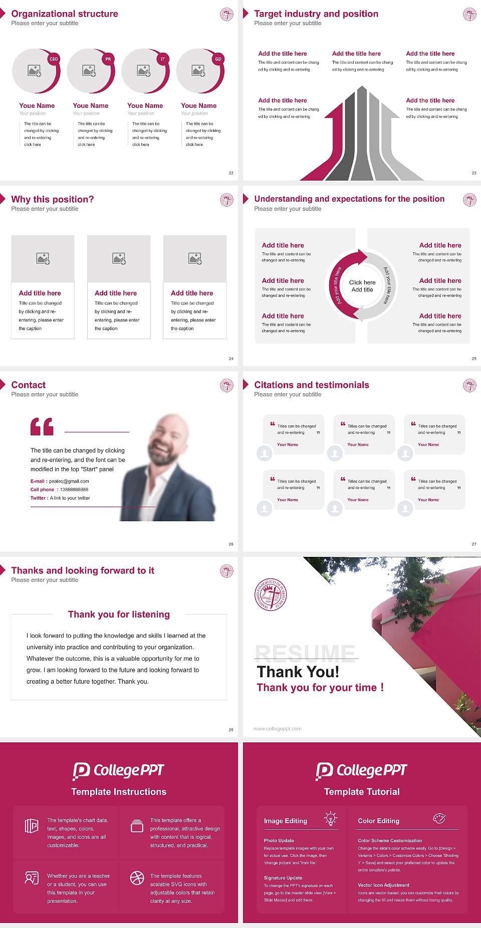 Seminario Evangelico De Puerto Rico Resume PPT Template4:3 ratio PPT effect preview image4
