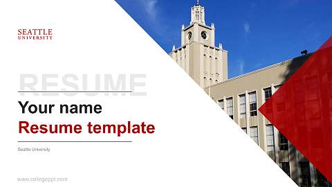 Seattle University Resume PPT Template
