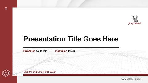 Saint Meinrad School of Theology Thesis Proposal/Graduation Defense PPT Template